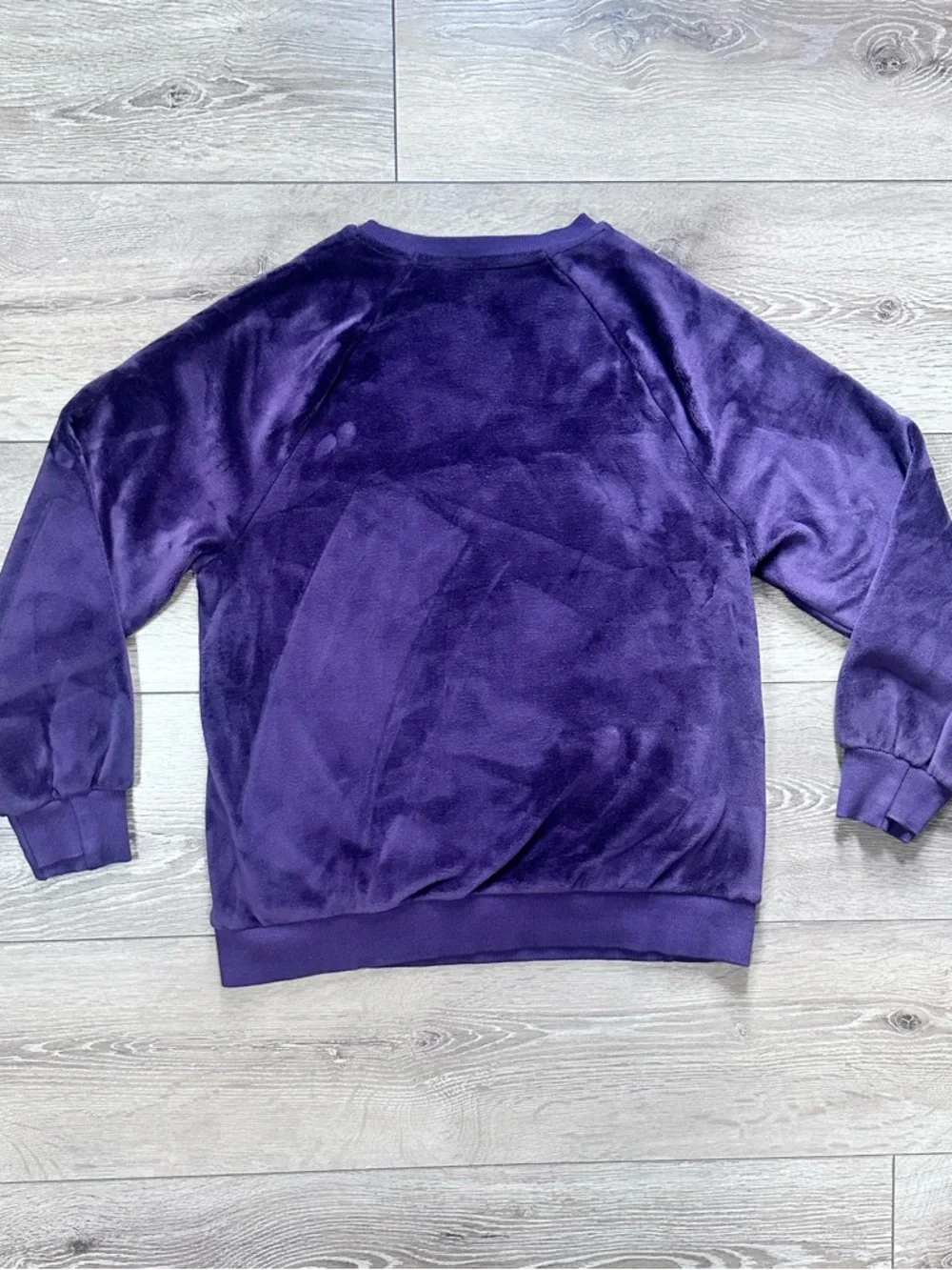 Athleta Girl Double Cozy Karma Velour Pullover Crewneck Plum Purple